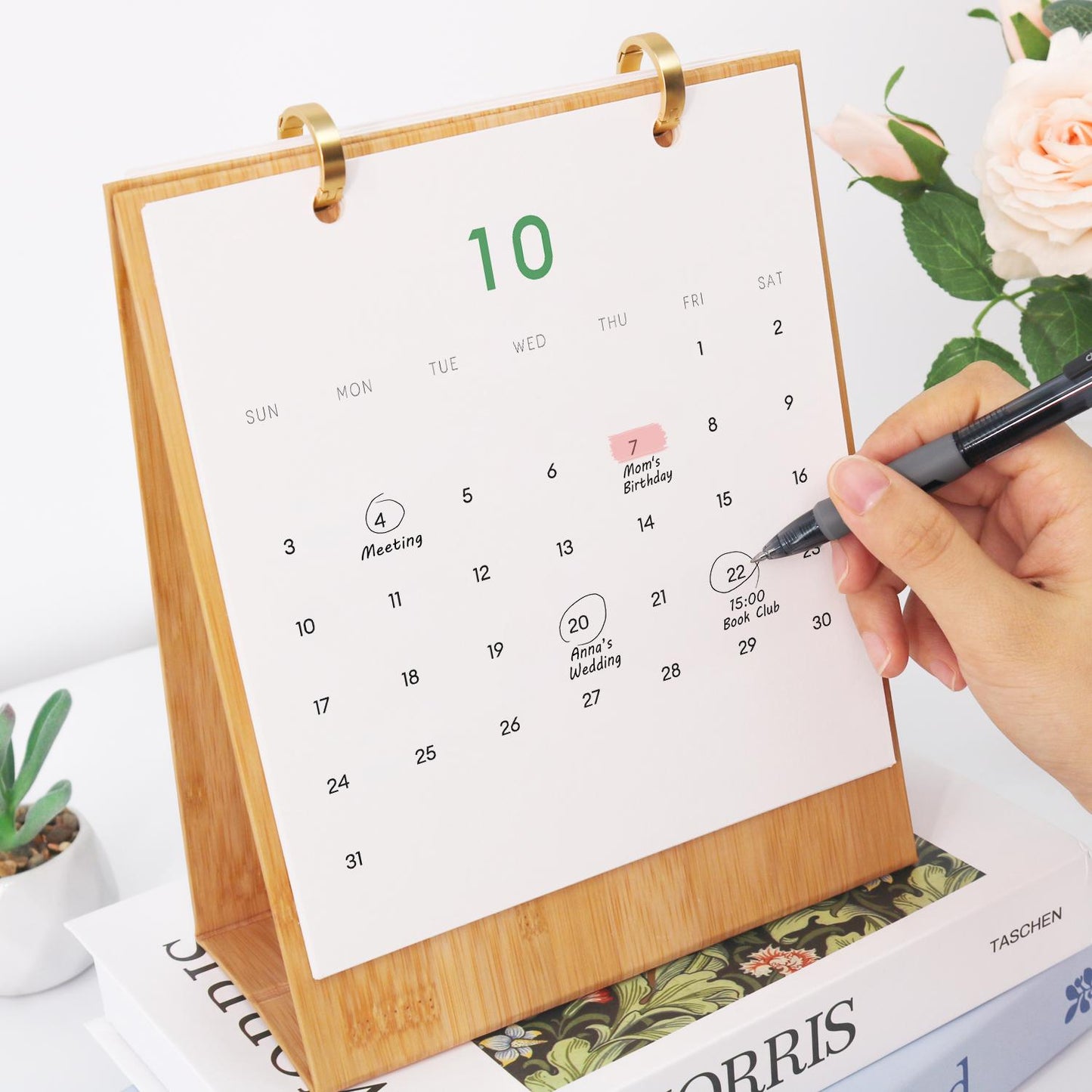 2027 Schilderen op Nummer Bureaukalender – Planten Editie