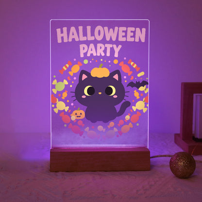 Schilder op Nummer Halloween Lamp - Pompoenpootjes