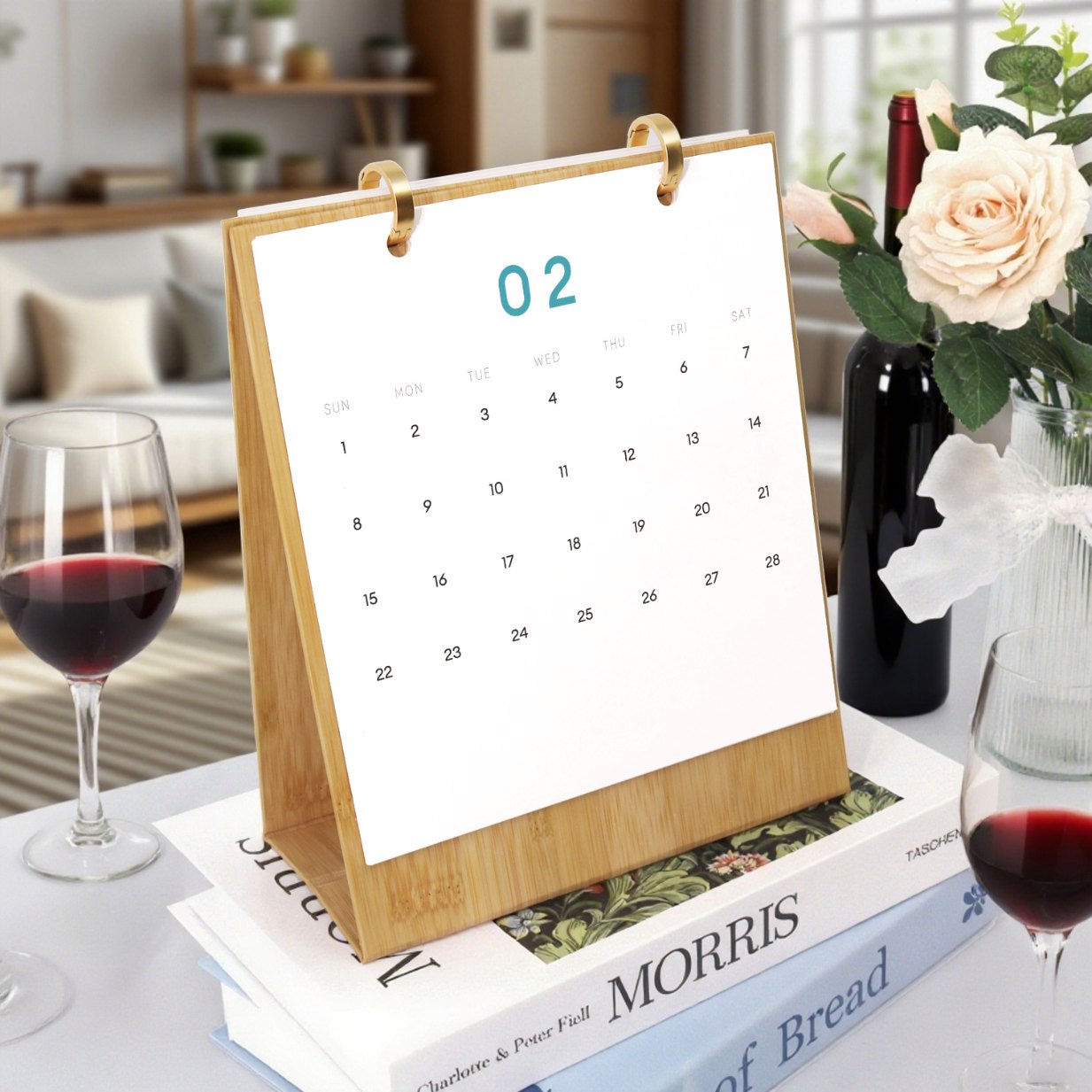 2026 Schilderen op Nummer Bureaukalender – Deluxe Cocktail Editie