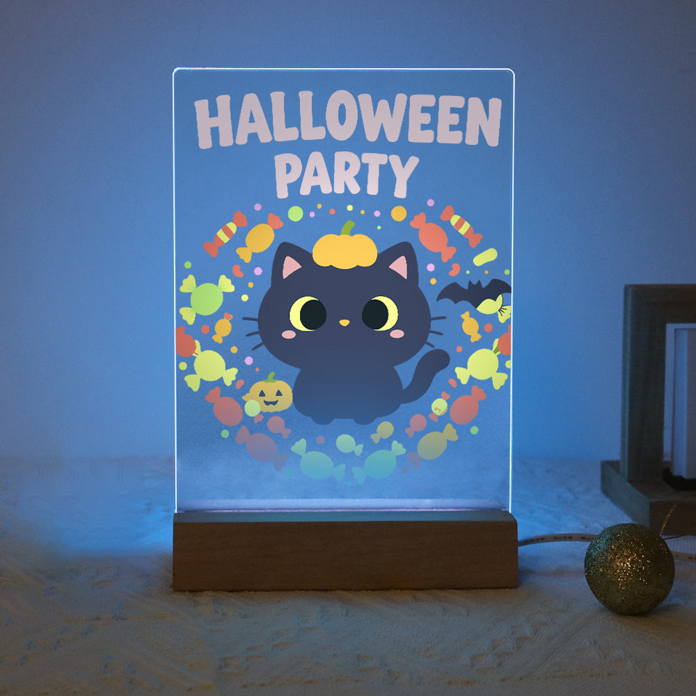 Schilder op Nummer Halloween Lamp - Pompoenpootjes