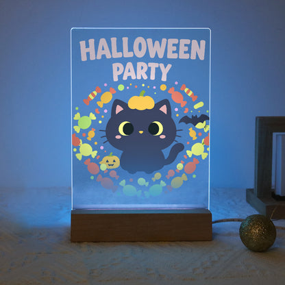 Schilder op Nummer Halloween Lamp - Pompoenpootjes