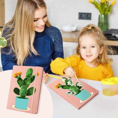 Schilder op Nummer Notitieboek - Cactus | 2 Kleuren