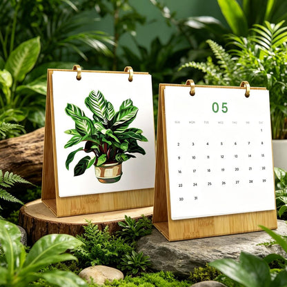 2027 Schilderen op Nummer Bureaukalender – Planten Editie