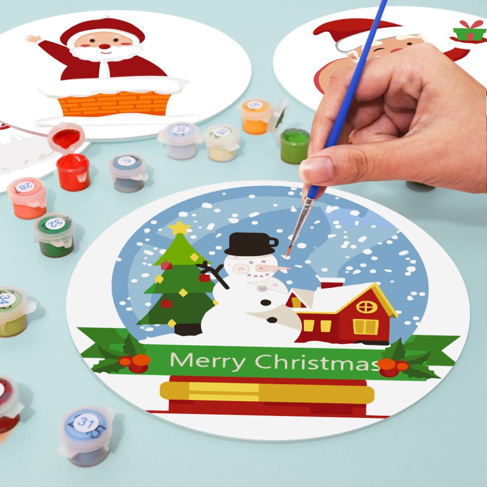 Schilderen op Nummer - Kerst Placemats | 4 Stuks