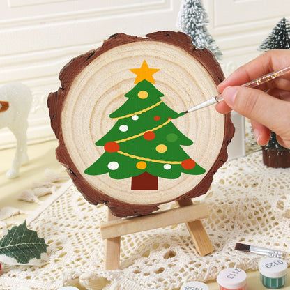 Schilder op Nummer Boomschijf - Kerstboom