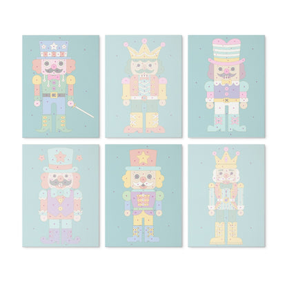 6 Houten Plaat Mini Paintings – Notenkraker Set