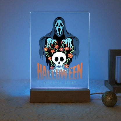 Schilder op Nummer Halloween Lamp - Vervloekte Schedel