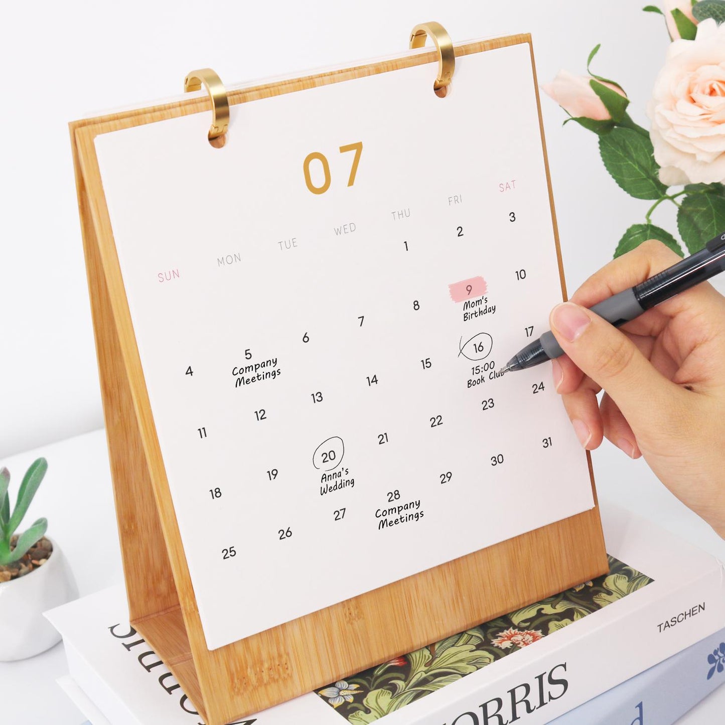 2027 Schilderen op Nummer Bureaukalender – Reis Editie
