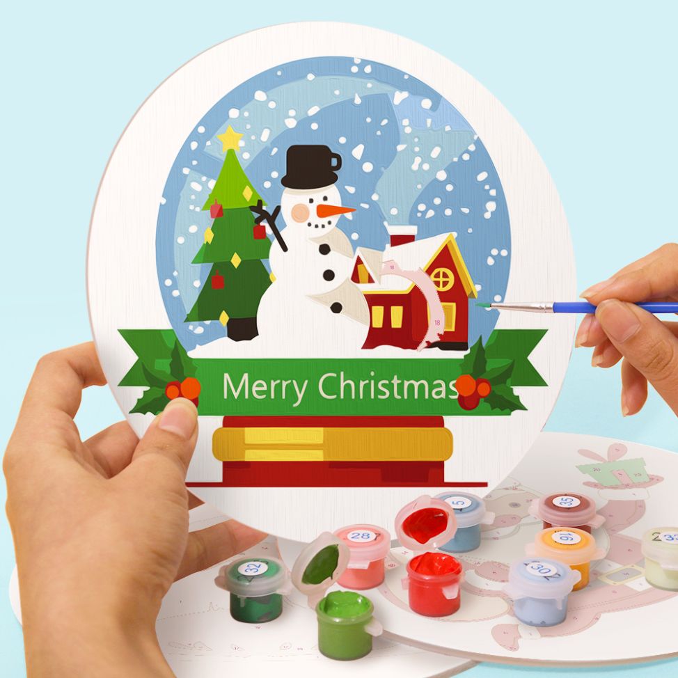 Schilderen op Nummer - Kerst Placemats | 4 Stuks