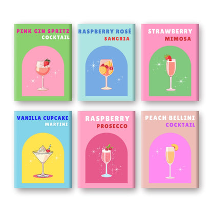 Schilder Op Nummers - 6 Mini Paintings | Sip & Sparkle Cocktail set