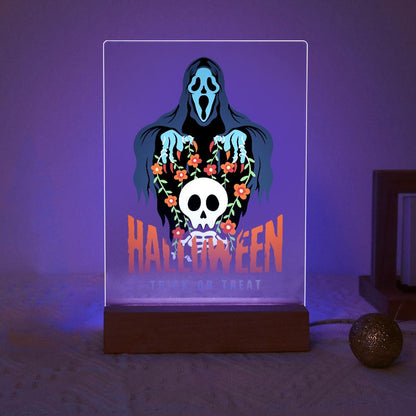 Schilder op Nummer Halloween Lamp - Vervloekte Schedel
