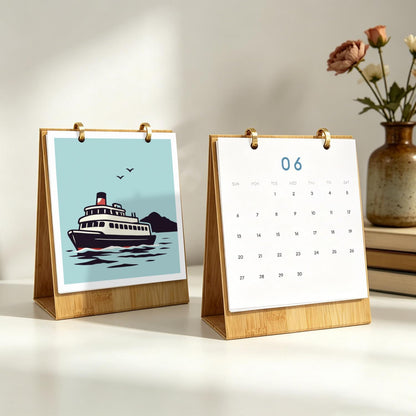 2027 Schilderen op Nummer Bureaukalender – Vintage Reizen Editie