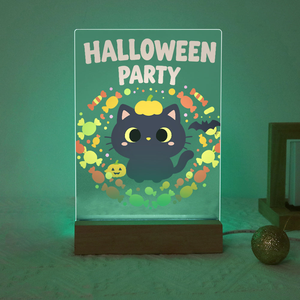 Schilder op Nummer Halloween Lamp - Pompoenpootjes