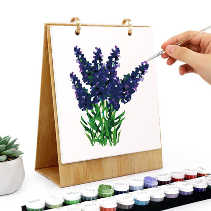 2026 Schilderen op Nummer Bureaukalender – Bloemen Editie