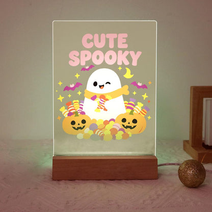 Schilder op Nummer Halloween Lamp - Schattige Geest