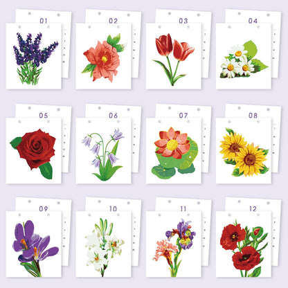 2027 Schilderen op Nummer Bureaukalender – Bloemen Editie