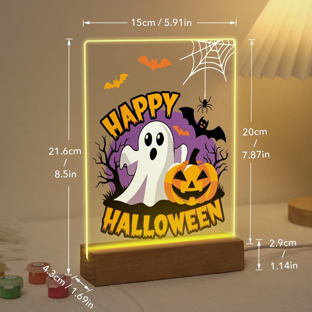 Schilder op Nummer Halloween Lamp - Fijne Halloween
