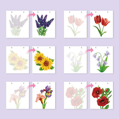 2027 Schilderen op Nummer Bureaukalender – Bloemen Editie