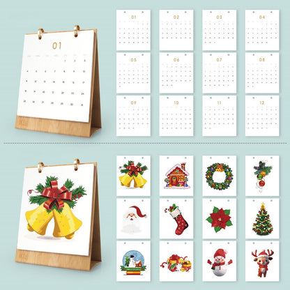 2026 Schilderen op Nummer Bureaukalender – Kerst Editie