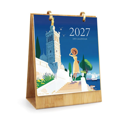 2027 Schilderen op Nummer Bureaukalender – Wereldreis Editie
