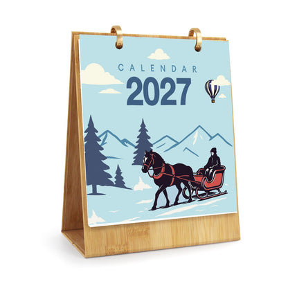 2027 Schilderen op Nummer Bureaukalender – Vintage Reizen Editie