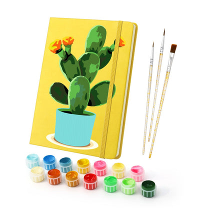 Schilder op Nummer Notitieboek - Cactus | 2 Kleuren