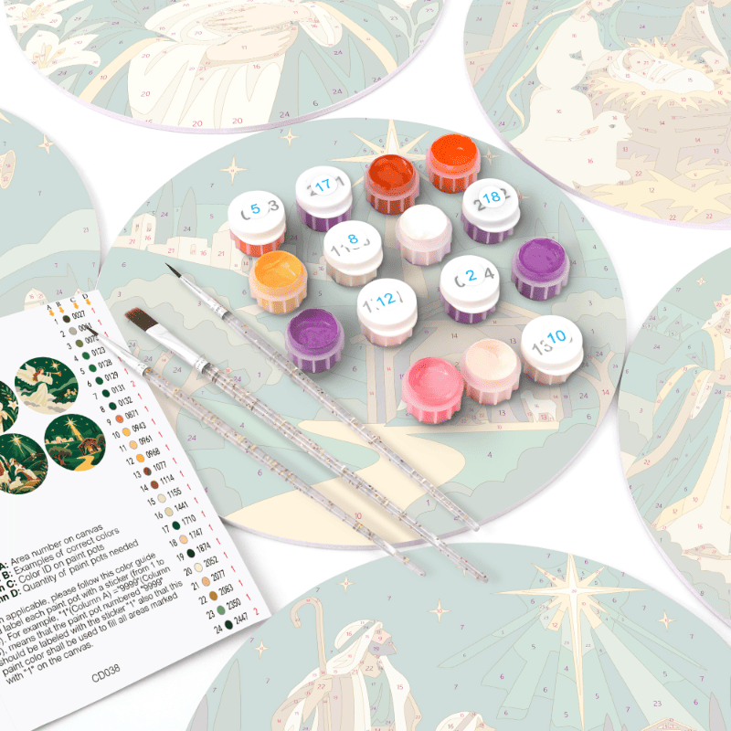 Schilder op Nummer Placemats – Eerste Ster Set