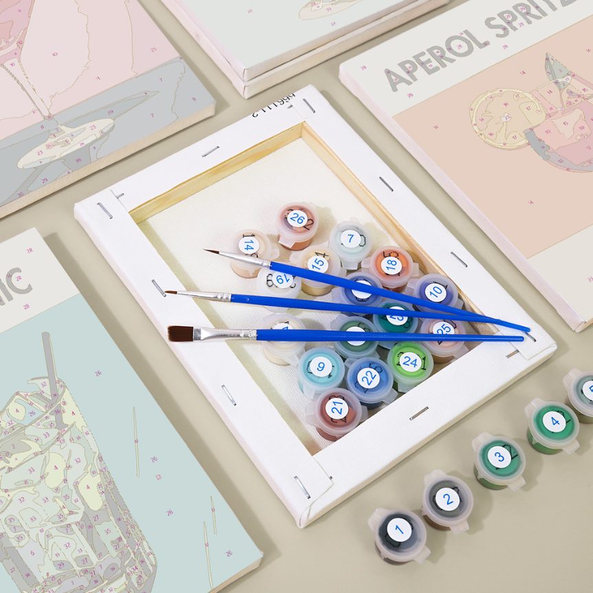 6 Mini Paintings | Cocktail Deluxe set