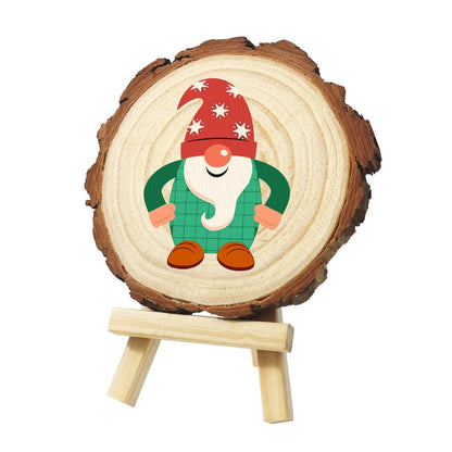 Schilder op Nummer Boomschijf - Kerstkabouter