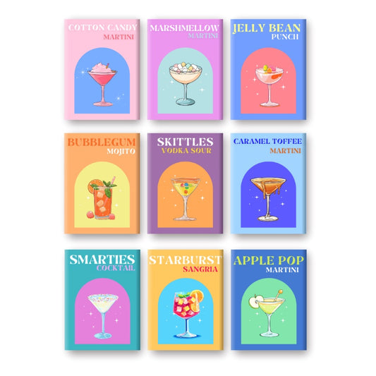Schilder Op Nummers - 9 Mini Paintings | Candy Cocktail set