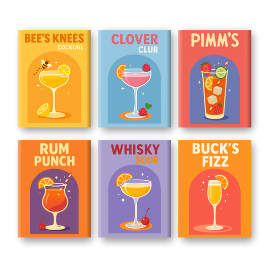 Schilder Op Nummers - 6 Mini Paintings | UK Cocktail set