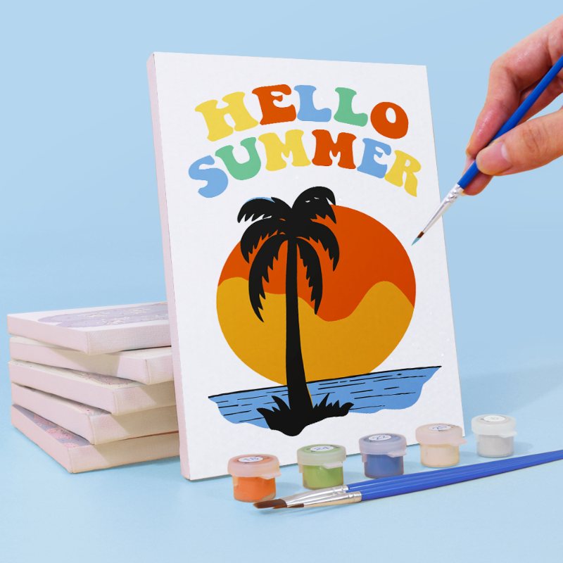 6 Mini Paintings | Zomer set
