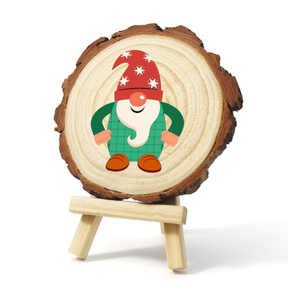 Schilder op Nummer Boomschijf - Kerstkabouter