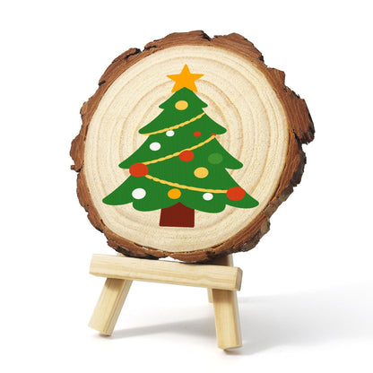 Schilder op Nummer Boomschijf - Kerstboom