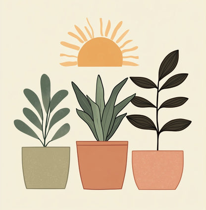 Schilder Op Nummers - Mini Schilderen op Nummer met Frame - 3 planten