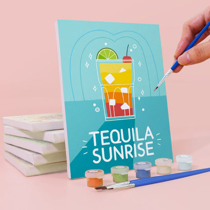 6 Mini Paintings | Paint & Pour cocktail set