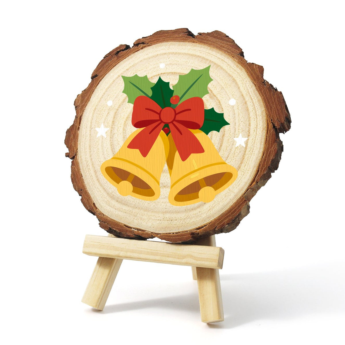 Schilder op Nummer Boomschijf - Kerstbellen