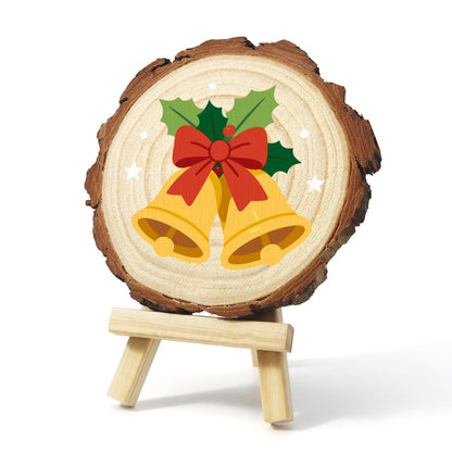 Schilder op Nummer Boomschijf - Kerstbellen