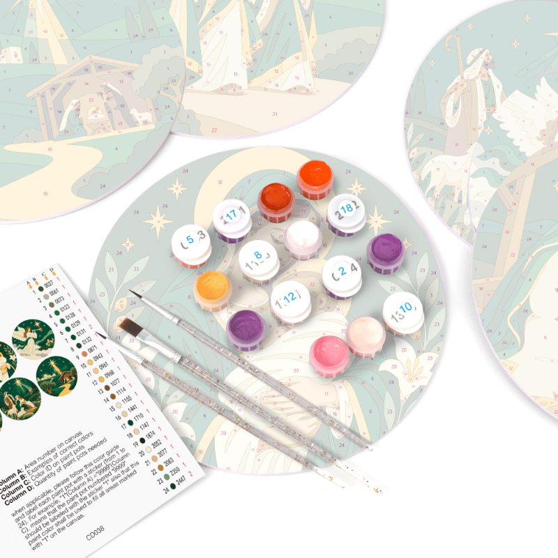 Schilder op Nummer Placemats – Eerste Ster Set