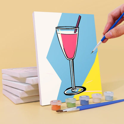 6 Mini Paintings | Classy Cocktails set
