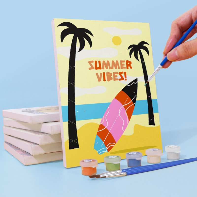 6 Mini Paintings | Zomer set