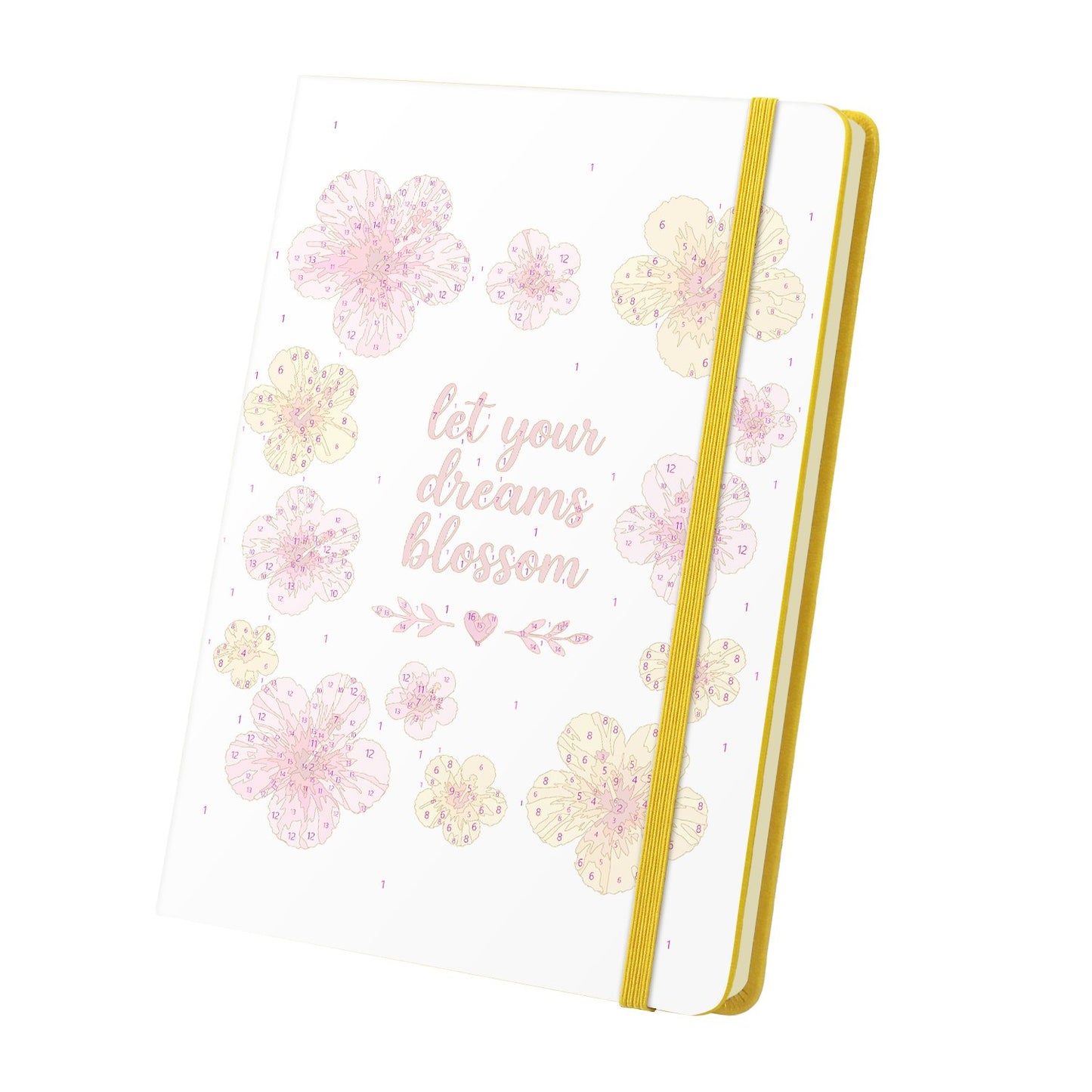 Schilderen op Nummer Notitieboek - Tropische Bloesems