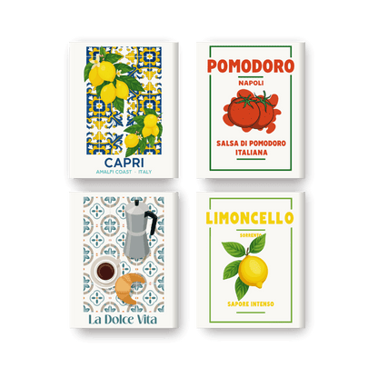 4 Mini Paintings | Italiaanse Smaak Set- Schilderen op nummers
