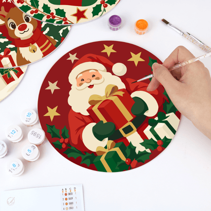 Schilder op Nummer Placemats – Klassieke Kerst Set