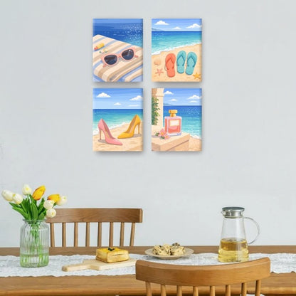 4 Mini Paintings | Zomer Set