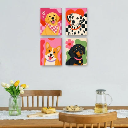 4 Mini Paintings | Honden Squad Set