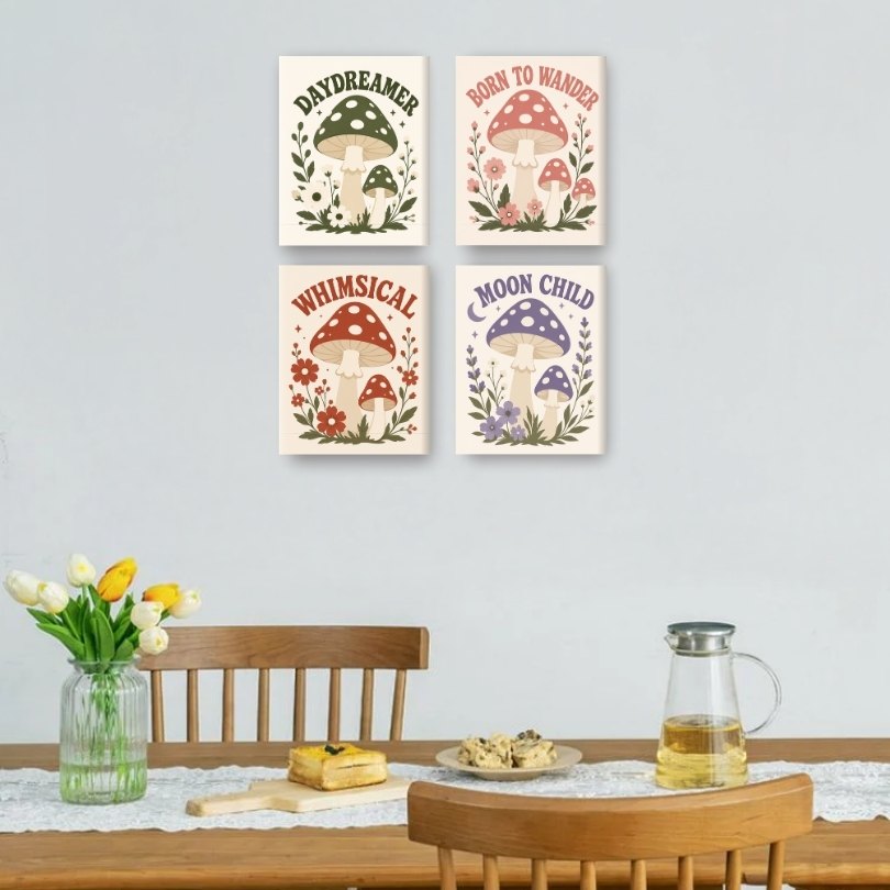 4 Mini Paintings | Dagdroom Set