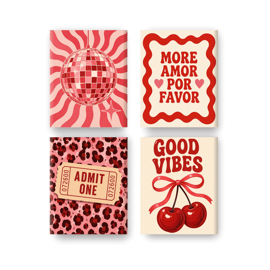 4 Mini Paintings | Cherry Bomb Set