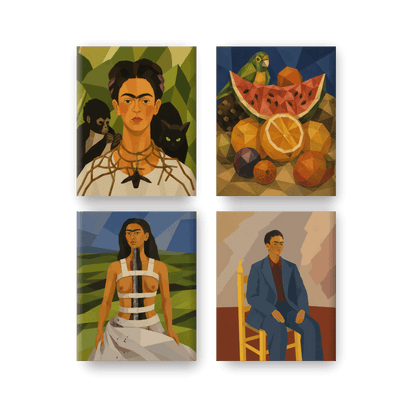4 Mini Paintings | Frida's Creaties Set