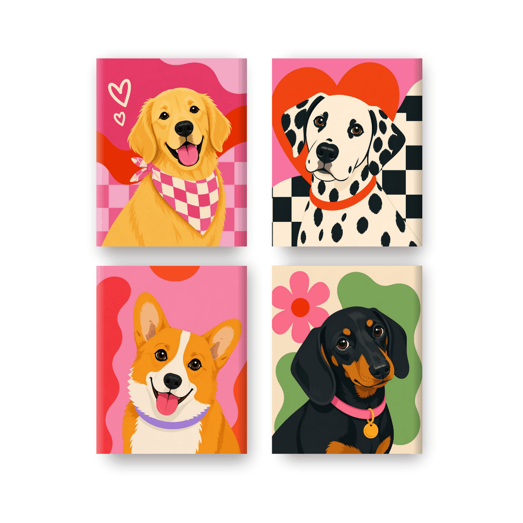 4 Mini Paintings | Honden Squad Set